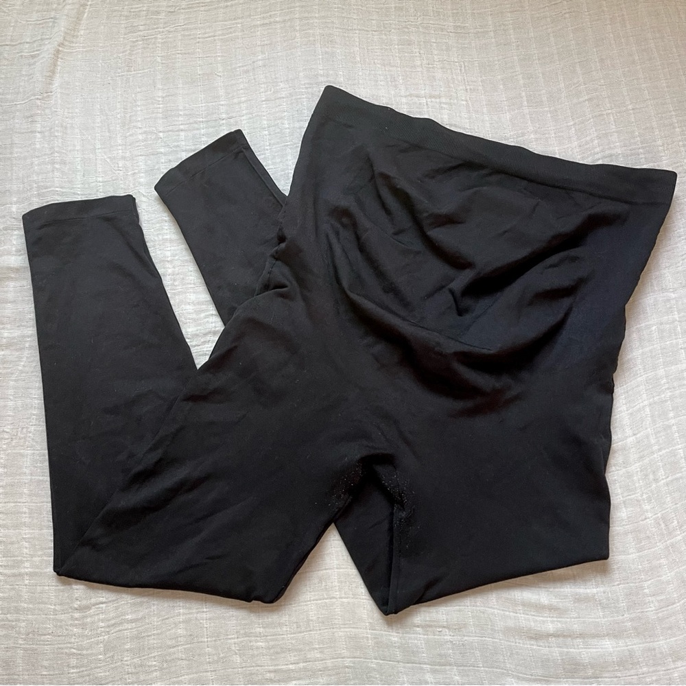 BLANQI Everyday Maternity Belly Support Leggings - Black - XL